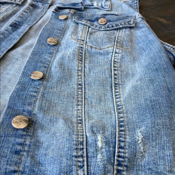 Jessica Simpson Jean vest size large - Picture 3 of 5